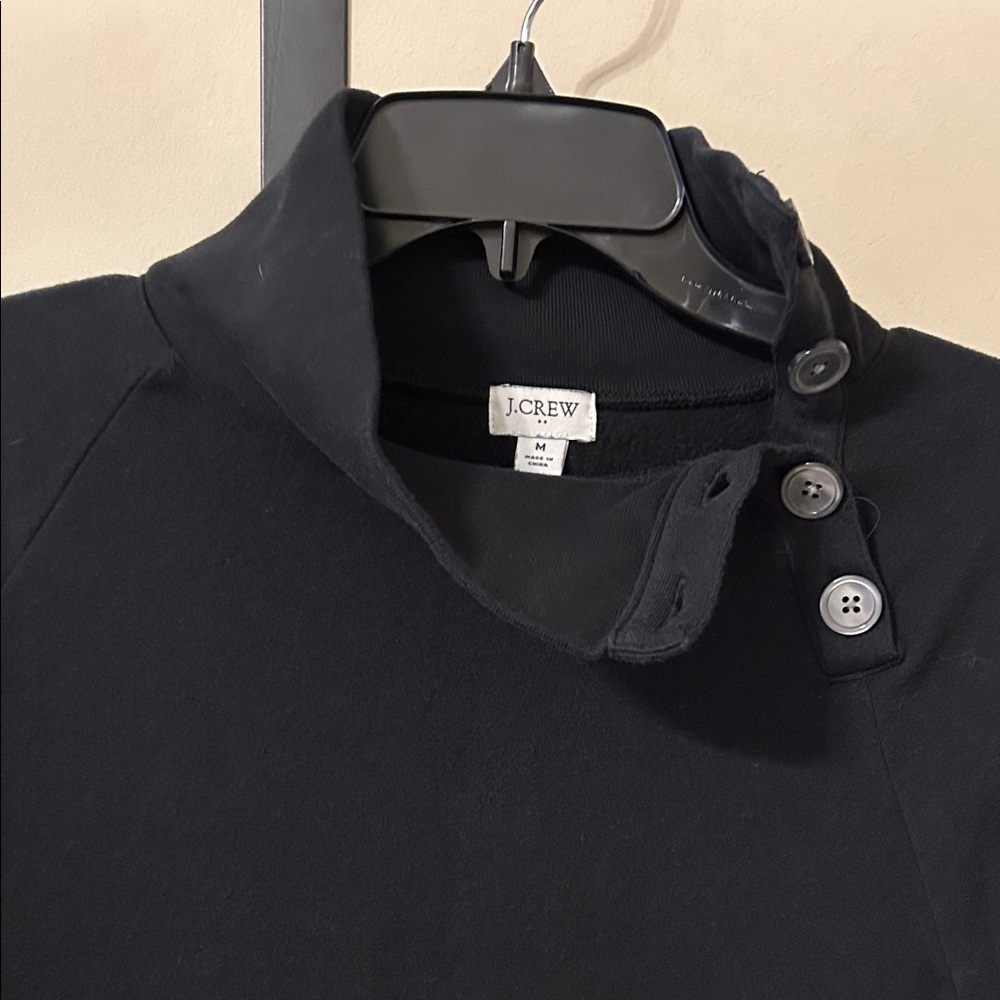 J. Crew Black Button-Up Top
